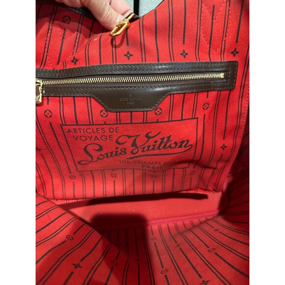 Louis Vuitton Damier Ebene Canvas Neverfull GM Comes with Box & Dust Cover - Picture 9 of 15